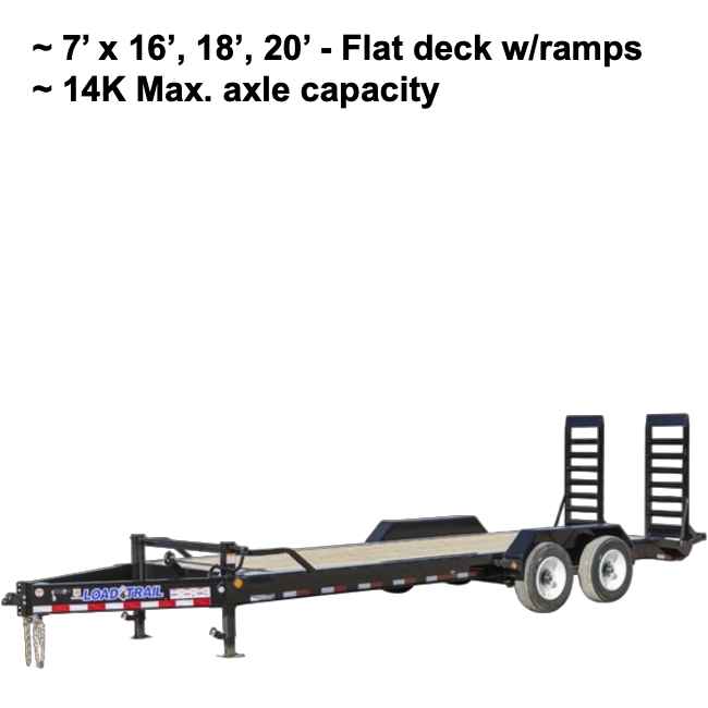 Equipment Trailer 14K hover